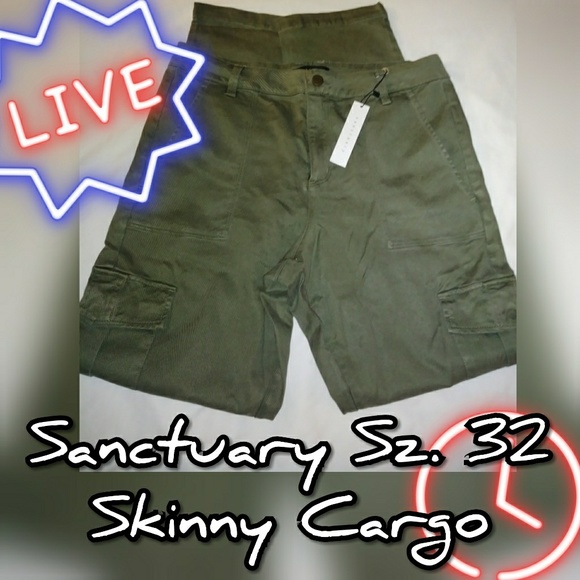 Sanctuary Pants - Women's skinny Bootcamp cargo pants